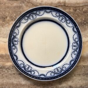 Antique Flow Blue & White Burgess & Leigh Burleigh Ware BELVOIR 9" Plate